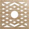Ekena Millwork Chevron Wood Fretwork Pierced Ceiling Medallion, Red Oak, 18"OD x 4 5/8"ID x 3/8"T CMWP18X18X0375CHRO - alternate 1